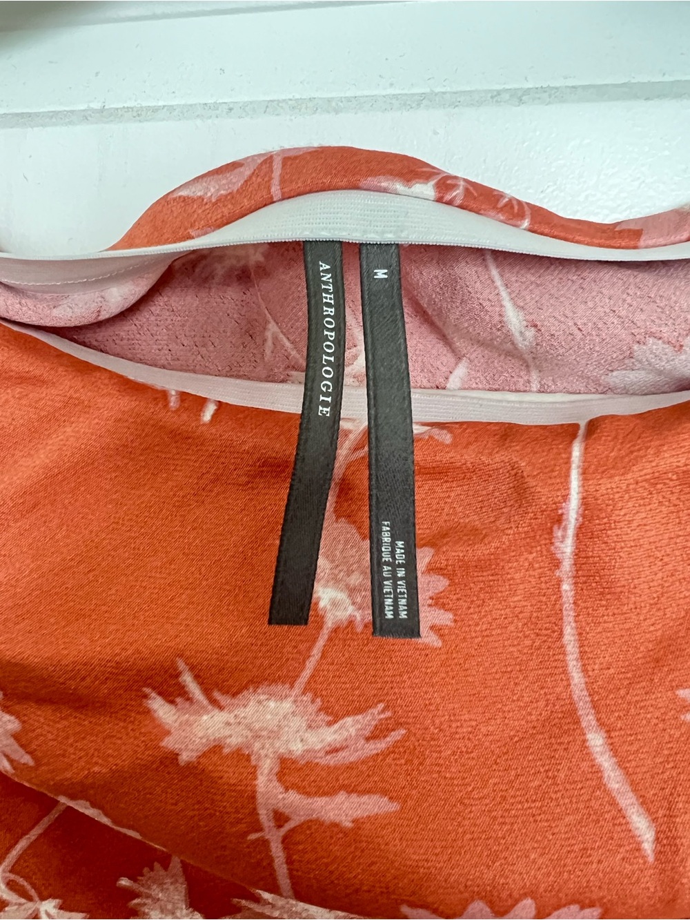 Anthropologie Orange Floral Skirt - Picture 3 of 3